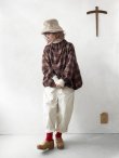 画像17: MARCHE' DE SOEUR／ウールガーゼのバルーンチュニック・赤チェック (17)