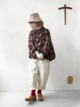 画像22: MARCHE' DE SOEUR／ウールガーゼのバルーンチュニック・赤チェック (22)