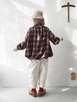画像17: MARCHE' DE SOEUR／ウールガーゼのバルーンチュニック・ベージュチェック (17)