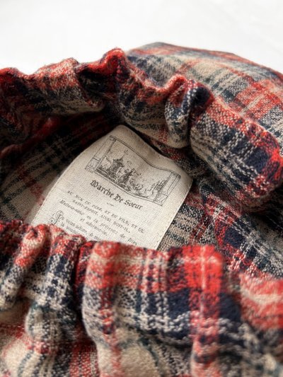 画像3: MARCHE' DE SOEUR／ウールガーゼのバルーンチュニック・ベージュチェック