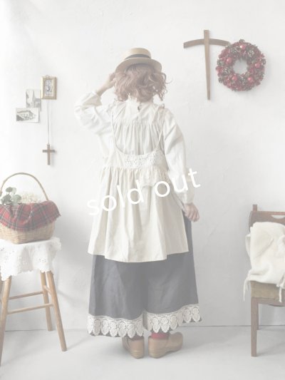 画像5: 【ノエルの贈り物】リネンキャミのレースチュニック・ミルク【6】