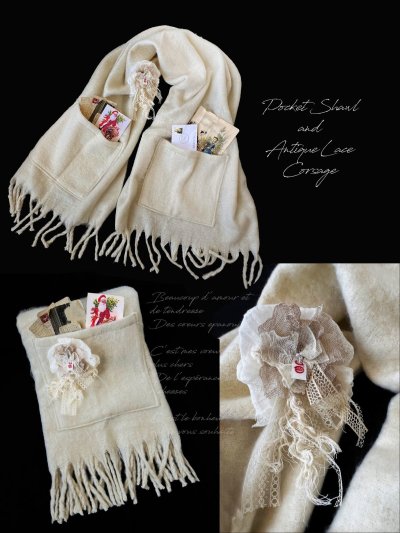 画像3: 【ノエルの贈り物】セーラー襟のレースワンピース・ダークグレー【20】