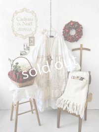 【ノエルの贈り物】ホワイトリネンレースワンピース・A【15】