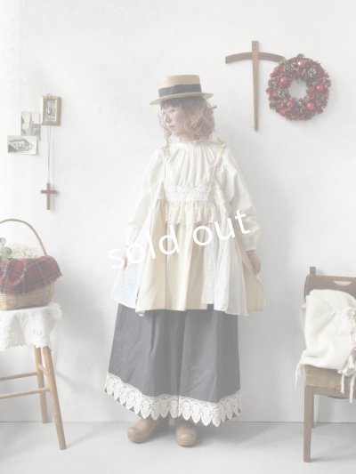 画像4: 【ノエルの贈り物】リネンキャミのレースチュニック・ミルク【6】