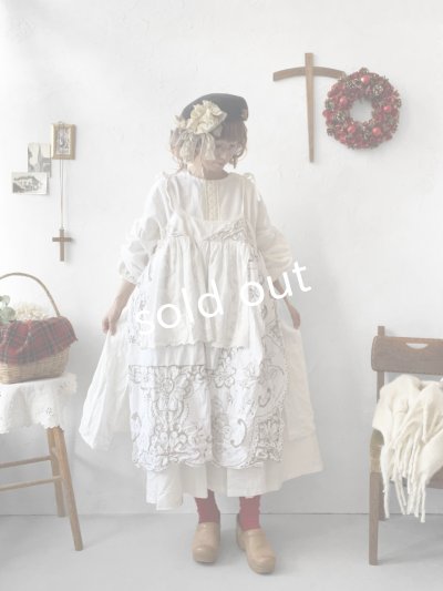 画像4: 【ノエルの贈り物】マディラ刺繍のキャミワンピース・C【3】