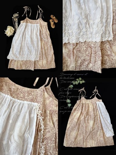 画像2: 【ノエルの贈り物】トワルドジュイのキャミワンピース・B【13】