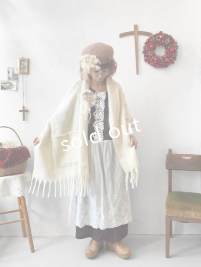 画像6: 【ノエルの贈り物】チョコブラウンのパフスリーブレースワンピース・A【21】