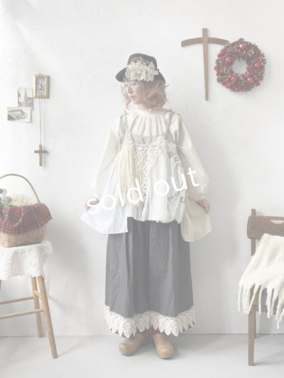 画像4: 【ノエルの贈り物】リネンキャミのレースチュニック・生成り【7】