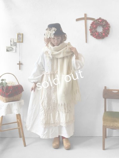 画像6: 【ノエルの贈り物】ホワイトリネンレースワンピース・A【15】
