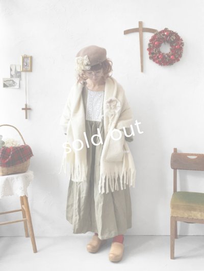 画像6: 【ノエルの贈り物】セーラー襟のレースワンピース・カーキ【19】