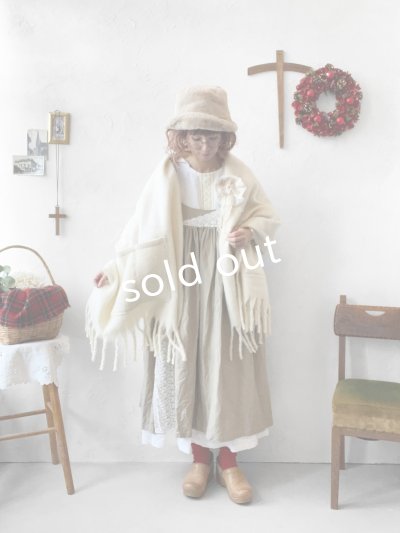 画像6: 【ノエルの贈り物】リネンキャミのレースワンピース・アッシュベージュ【11】