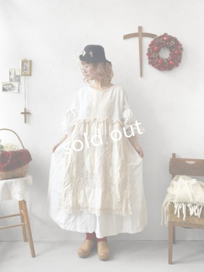 画像4: 【ノエルの贈り物】ホワイトリネンレースワンピース・A【15】