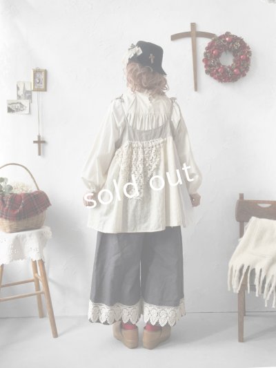 画像6: 【ノエルの贈り物】リネンキャミのレースチュニック・生成り【7】