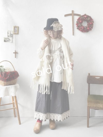 画像5: 【ノエルの贈り物】リネンキャミのレースチュニック・生成り【7】