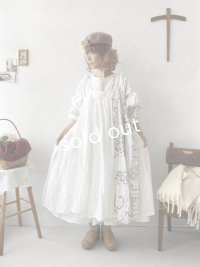 画像5: 【ノエルの贈り物】マディラ刺繍のキャミワンピース・D【24】