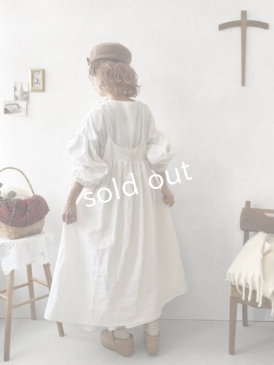 画像6: 【ノエルの贈り物】マディラ刺繍のキャミワンピース・D【24】