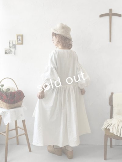 画像6: 【ノエルの贈り物】ホワイトリネンレースワンピース・D【25】