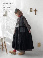 画像10: MARCHE' DE SOEUR／ウールツイードのベストワンピース・チャコール×黒 (10)