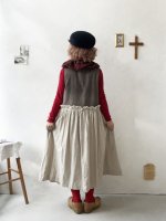 画像11: MARCHE' DE SOEUR／ベストワンピース・オリーブベージュ×生成り (11)