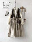 画像1: MARCHE' DE SOEUR／ウールツイードのベストワンピース・モカ×生成り (1)