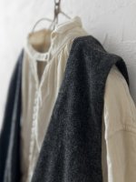 画像3: MARCHE' DE SOEUR／ウールツイードのベストワンピース・チャコール×黒 (3)