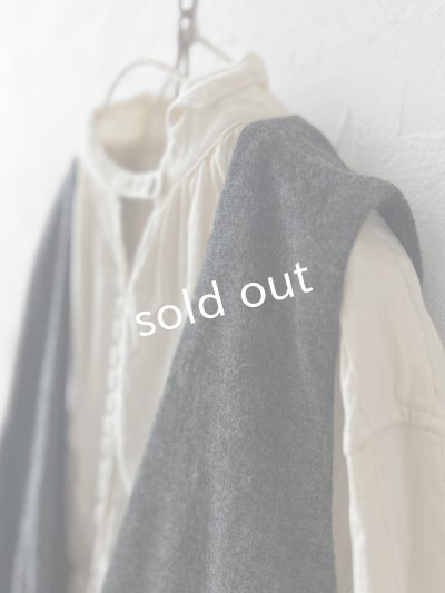 画像3: MARCHE' DE SOEUR／ウールツイードのベストワンピース・チャコール×黒