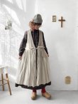 画像11: MARCHE' DE SOEUR／ウールツイードのベストワンピース・ベージュ×生成り (11)