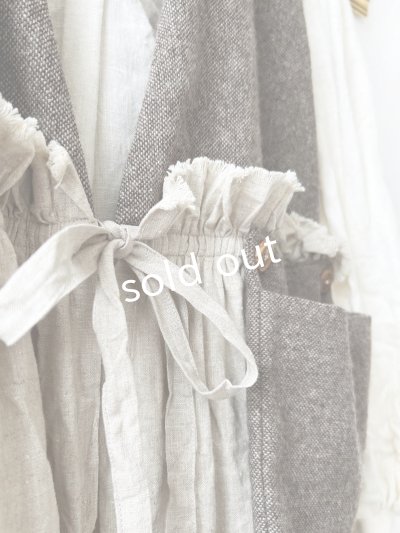 画像5: MARCHE' DE SOEUR／ウールツイードのベストワンピース・モカ×生成り