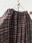 画像8: MARCHE' DE SOEUR／シャーリングネックワンピース・レッドブラウンチェック (8)