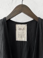 画像8: MARCHE' DE SOEUR／リネンのベストワンピース・黒×生成り (8)
