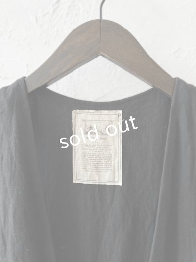 画像8: MARCHE' DE SOEUR／リネンのベストワンピース・黒×生成り