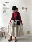 画像9: MARCHE' DE SOEUR／リネンのベストワンピース・黒×生成り (9)