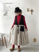 画像9: MARCHE' DE SOEUR／リネンのベストワンピース・黒×生成り (9)