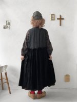 画像12: MARCHE' DE SOEUR／ウールツイードのベストワンピース・チャコール×黒 (12)