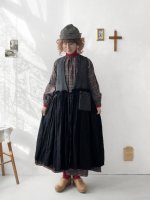 画像11: MARCHE' DE SOEUR／ウールツイードのベストワンピース・チャコール×黒 (11)