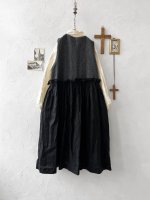 画像8: MARCHE' DE SOEUR／ウールツイードのベストワンピース・チャコール×黒 (8)