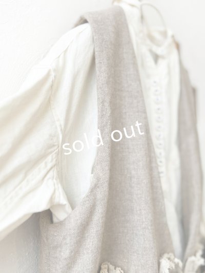 画像13: MARCHE' DE SOEUR／ウールツイードのベストワンピース・モカ×生成り