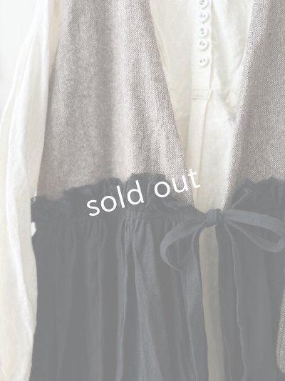 画像5: MARCHE' DE SOEUR／ウールツイードのベストワンピース・モカ×黒