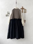 画像8: MARCHE' DE SOEUR／ウールツイードのベストワンピース・モカ×黒 (8)