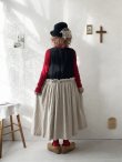 画像10: MARCHE' DE SOEUR／リネンのベストワンピース・黒×生成り (10)