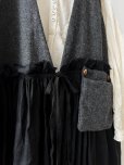 画像5: MARCHE' DE SOEUR／ウールツイードのベストワンピース・チャコール×黒 (5)
