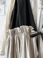 画像5: MARCHE' DE SOEUR／リネンのベストワンピース・黒×生成り (5)