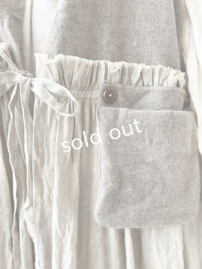 画像4: MARCHE' DE SOEUR／ウールツイードのベストワンピース・ベージュ×生成り