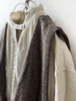画像3: MARCHE' DE SOEUR／ウールツイードのベストワンピース・モカ×生成り (3)