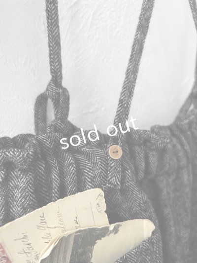 画像12: MARCHE' DE SOEUR／シェットランドウールリネン ピエロパンツ・杢ブラック