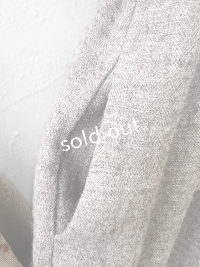 画像7: MARCHE' DE SOEUR／シェットランドウールリネン ピエロパンツ・杢ベージュ