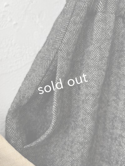 画像9: MARCHE' DE SOEUR／シェットランドウールリネン ピエロパンツ・杢ブラック