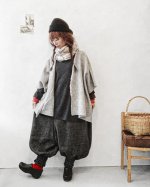 画像12: MARCHE' DE SOEUR／シェットランドウールリネン ピエロパンツ・杢ベージュ (12)