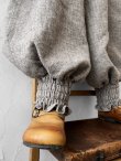 画像3: MARCHE' DE SOEUR／シェットランドウールリネン ピエロパンツ・杢ベージュ (3)