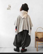 画像13: MARCHE' DE SOEUR／シェットランドウールリネン ピエロパンツ・杢ベージュ (13)